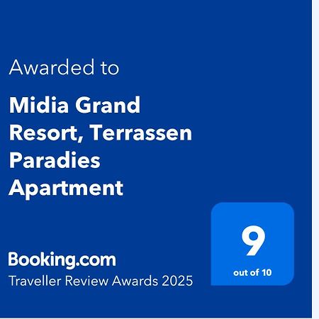 Midia Grand Resort, Terrassen Paradies Apartment Ахелой Екстериор снимка